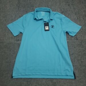 Beverly Hills Polo Club Performance Polo Mens Small Turquoise NEW MB1337RO